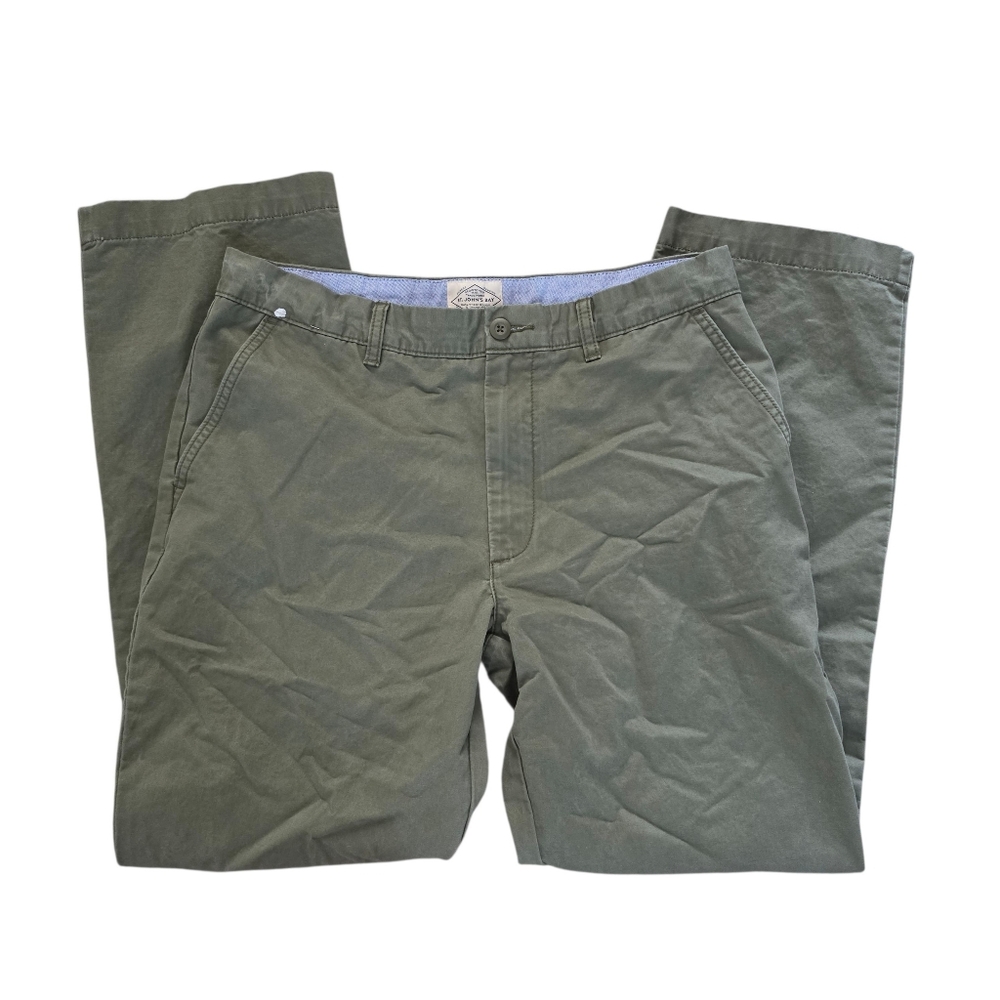 St. John's Bay Mens Cotton Green Pants